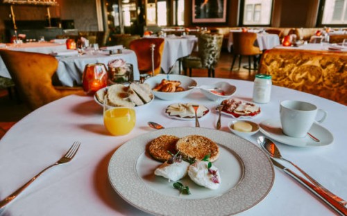 buffet continental breakfast in amsterdam - food stock pictures, royalty-free photos & images