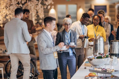 business people at banquet - food stock pictures, royalty-free photos & images