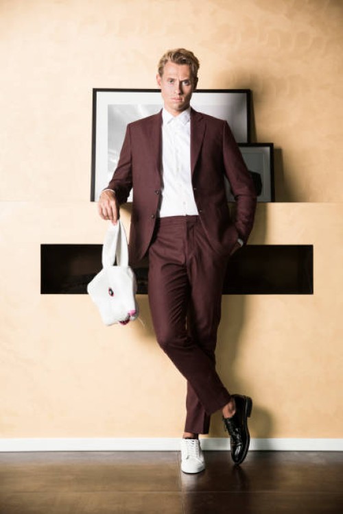 businessman as bunny - fashion stock pictures, royalty-free photos & images