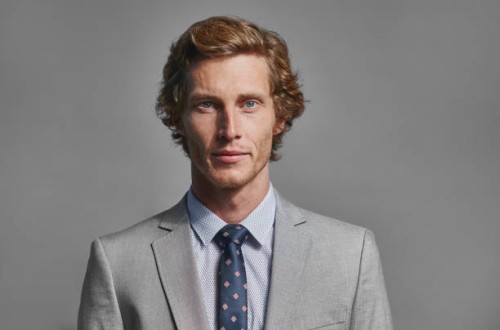 businessman over gray background - fashion fotografías e imágenes de stock