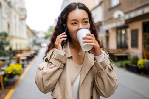 businesswoman on a coffee break - junk food stock pictures, royalty-free photos & images