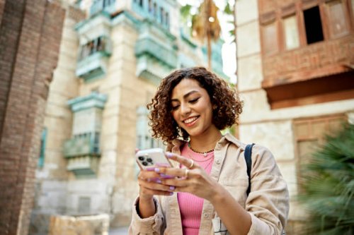 candid portrait of young middle eastern digital native - travel stock pictures, royalty-free photos & images