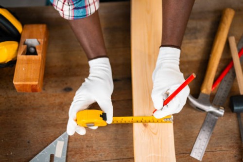 carpenter's equipment for woodworking on a workbench - home decoration stock pictures, royalty-free photos & images