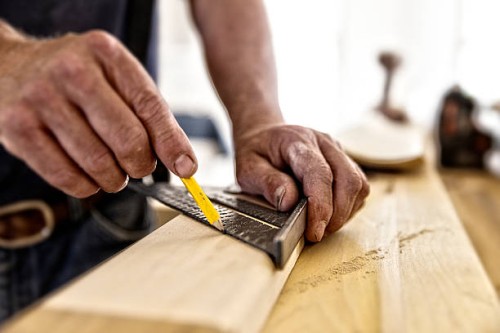 carpenter square - home decoration stockfoto's en -beelden