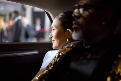 celebrities arriving in car at film festival - fashion stock pictures, royalty-free photos & images