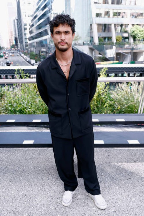 Charles Melton attends the Coach fashion show during the September 2024 New York Fashion Week on September 09, 2024 in New York City.