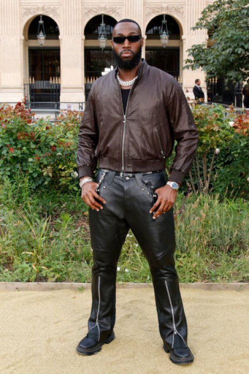 Charles Omenihu attends the Kenzo Menswear Spring/Summer 2025 show as part of Paris Fashion Week on June 19, 2024 in Paris, France.