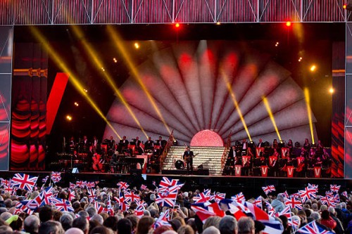 Chas and Dave performs during a concert on the 70th anniversary of VE Day at Horse Guards Parade on May 9, 2015 in London, England.