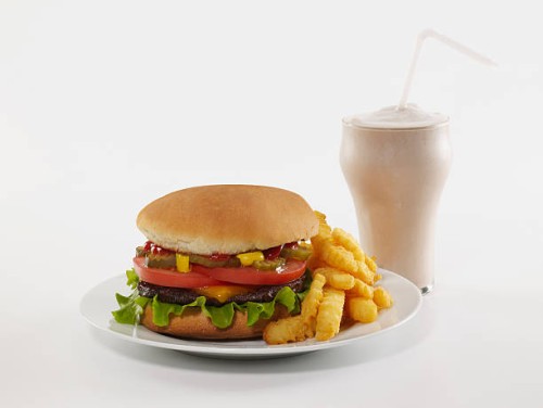 cheeseburger , french fries , and milkshake - junk food stock pictures, royalty-free photos & images