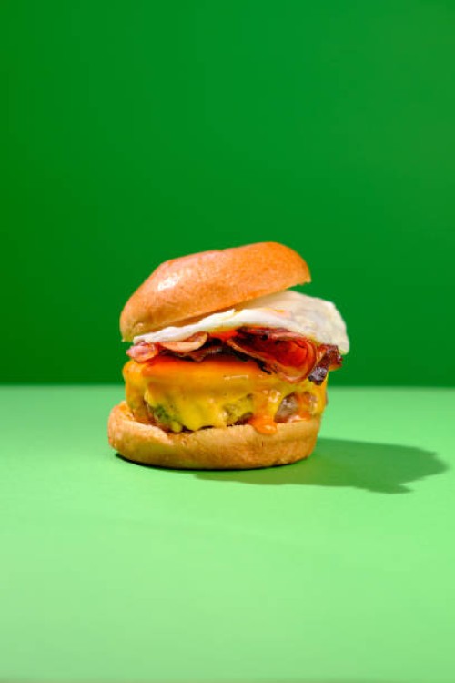 cheeseburger with bacon, bacon and egg - junk food stock pictures, royalty-free photos & images