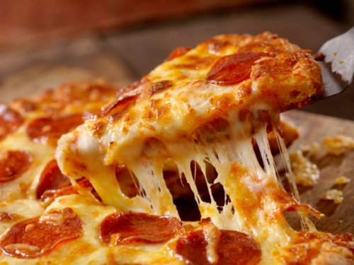 cheesy pepperoni pizza - junk food stock pictures, royalty-free photos & images