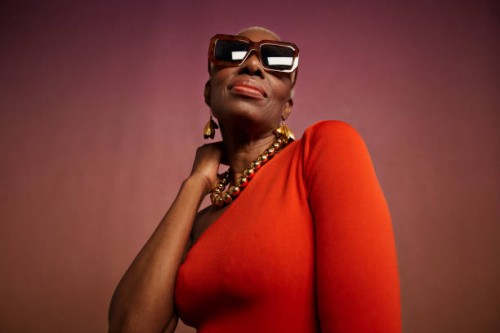 chic elderly woman wearing sunglasses - fashion stock pictures, royalty-free photos & images