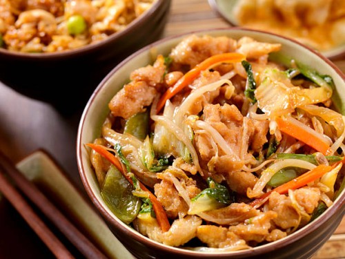 chicken chop suey - junk food stock pictures, royalty-free photos & images