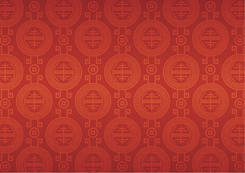 china motif pattern - home decoration stock illustrations