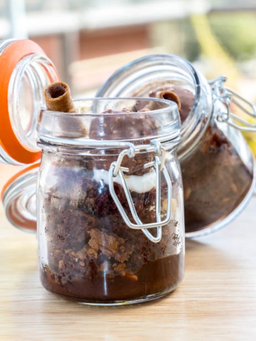 chocolat jar - junk food stock-fotos und bilder