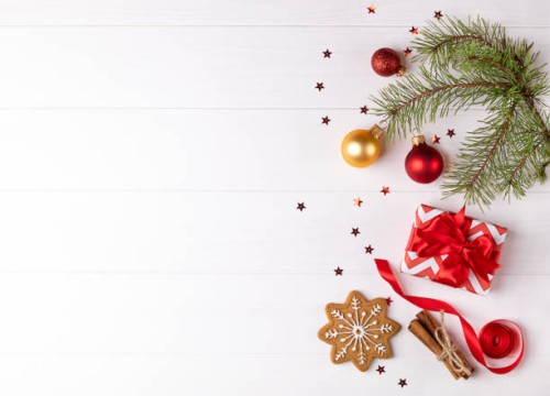 christmas bacground , christmas gift, table top flat lay - home decoration stock pictures, royalty-free photos & images