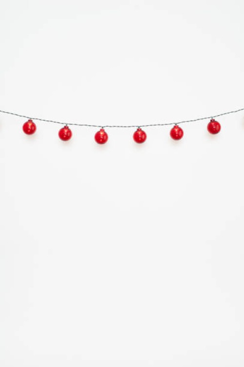 christmas baubles with christmas lights inside - home decoration stock pictures, royalty-free photos & images