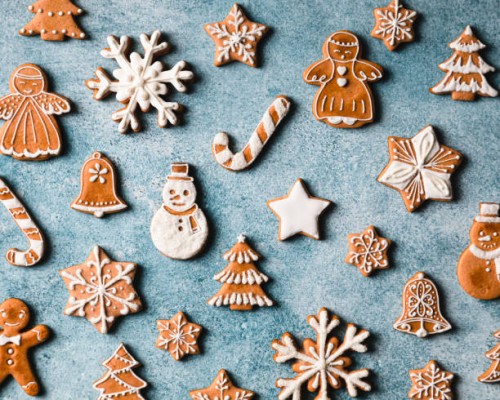 christmas cookies flat lay - home decoration stock pictures, royalty-free photos & images