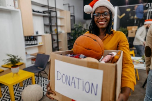 christmas donation are ready - home decoration stock pictures, royalty-free photos & images