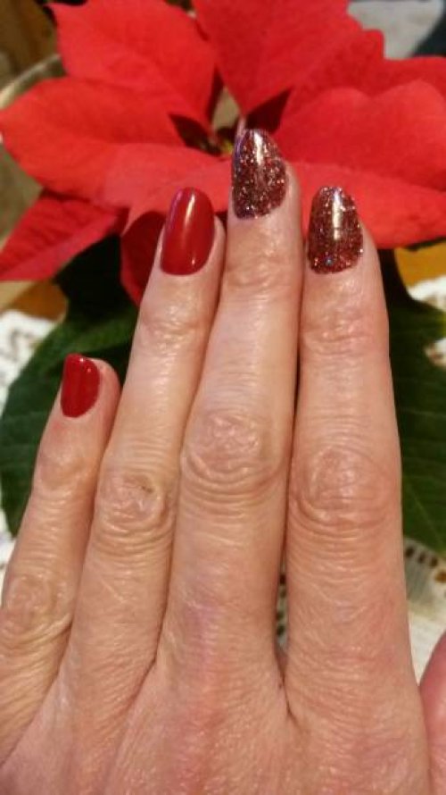 christmas inspired nail designs - nails art stock pictures, royalty-free photos & images