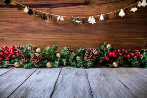 christmas lights and decoration with presents making a frame with copy space. christmas themes. - home decoration stock pictures, royalty-free photos & images