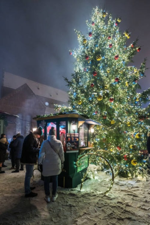 christmas market in riga - concert stock pictures, royalty-free photos & images