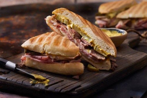 classic grilled cuban sandwich - food stock pictures, royalty-free photos & images