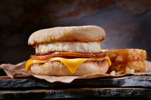 classic ham and egg breakfast sandwich - junk food stock pictures, royalty-free photos & images