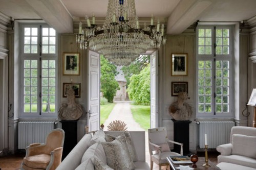 classic villa in normandy, france - garden decoration stock pictures, royalty-free photos & images