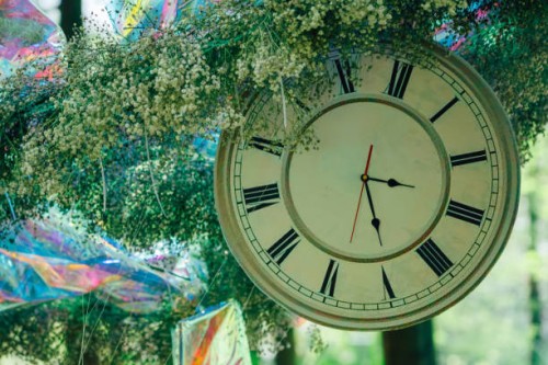 clock decoration outdoors - garden decoration stock pictures, royalty-free photos & images