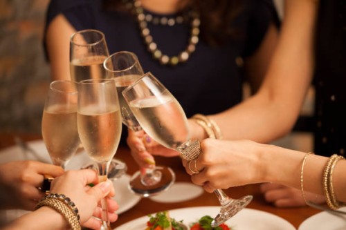 close-up of the hands of the girls making a toast. - food stock pictures, royalty-free photos & images