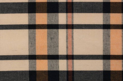 close-up plaid cotton textile fabric texture background. - home decoration stock pictures, royalty-free photos & images