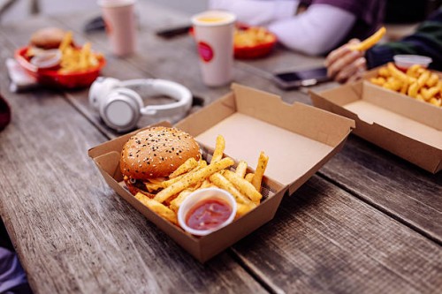 close up of fast food on a table - junk food stock pictures, royalty-free photos & images
