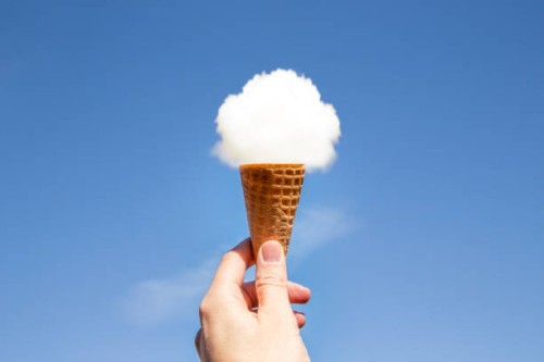 cloud ice cream. - food stock pictures, royalty-free photos & images