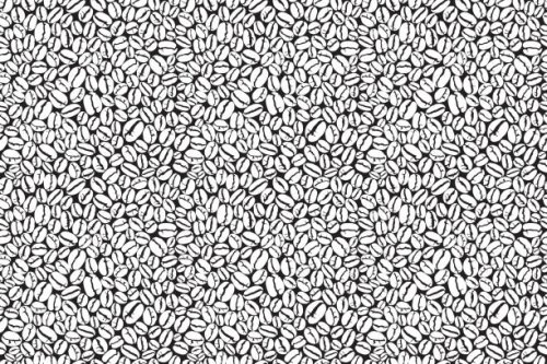 coffee bean seamless pattern. vector illustration of coffee beans for coffee manufacture, cafes and restauraunts - coffee stock illustrations