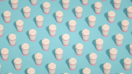 coffee takeaway paper cup isometric view background - junk food stock pictures, royalty-free photos & images