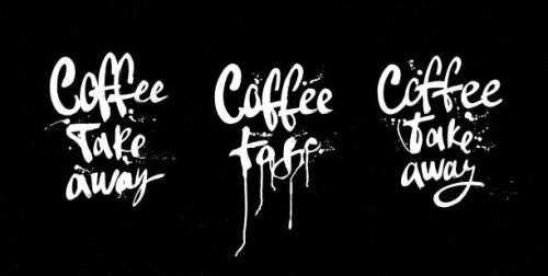 coffee typography - junk food stock illustrations