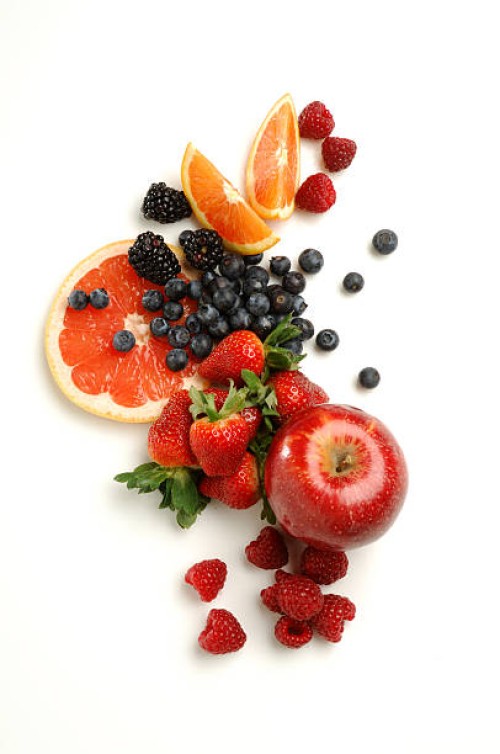 collection of fruit on white background - food stock pictures, royalty-free photos & images