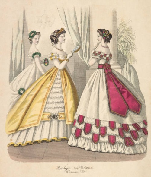 color fashion sheet from 19th century - fashion stock pictures, royalty-free photos & images