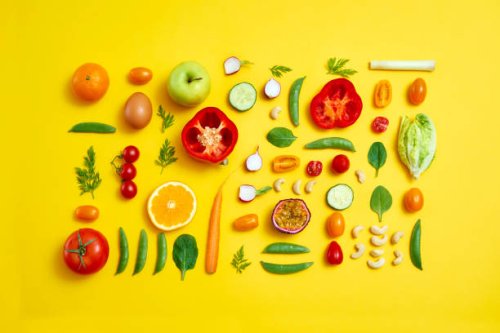 colourful food conceptual still life - food stock pictures, royalty-free photos & images