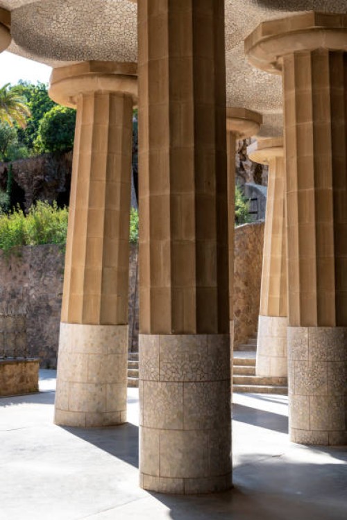columns in hypostyle room - garden decoration stock pictures, royalty-free photos & images