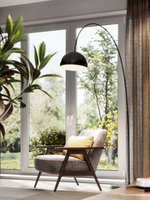 computer generated image of arm chair in living room - home decoration stock pictures, royalty-free photos & images