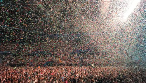 concert and confetti - concert stock pictures, royalty-free photos & images