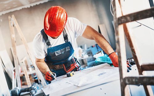 construction worker routine. - home decoration stock pictures, royalty-free photos & images