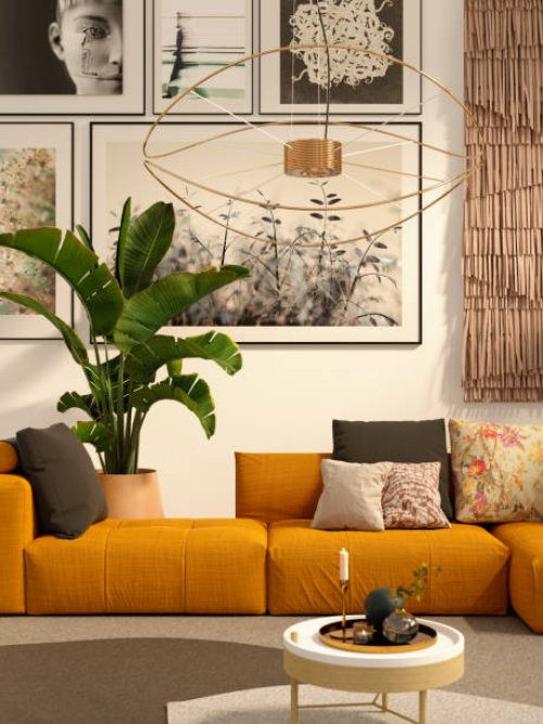 cozy living room - home decoration stock pictures, royalty-free photos & images
