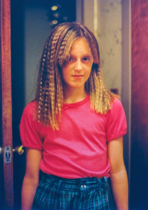 crimped hair, 1980s hair 1990s hair, vintage hairstyle on 90s girl - fashion stock pictures, royalty-free photos & images