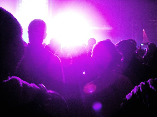 crowd at a rave - concert stock pictures, royalty-free photos & images
