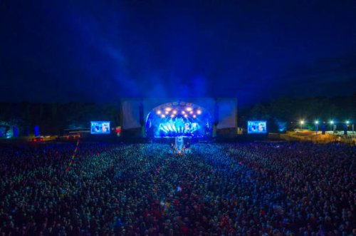 crowd attending music festival - concert stock pictures, royalty-free photos & images