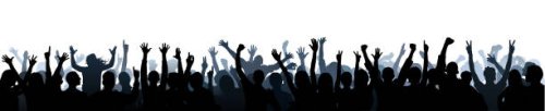 crowd (people are complete- a clipping path hides the legs) - concert stock illustrations
