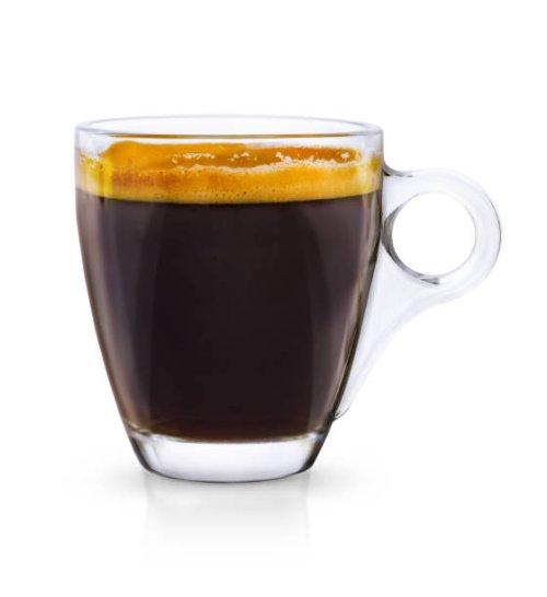 cup of coffee isolated - coffee stockfoto's en -beelden